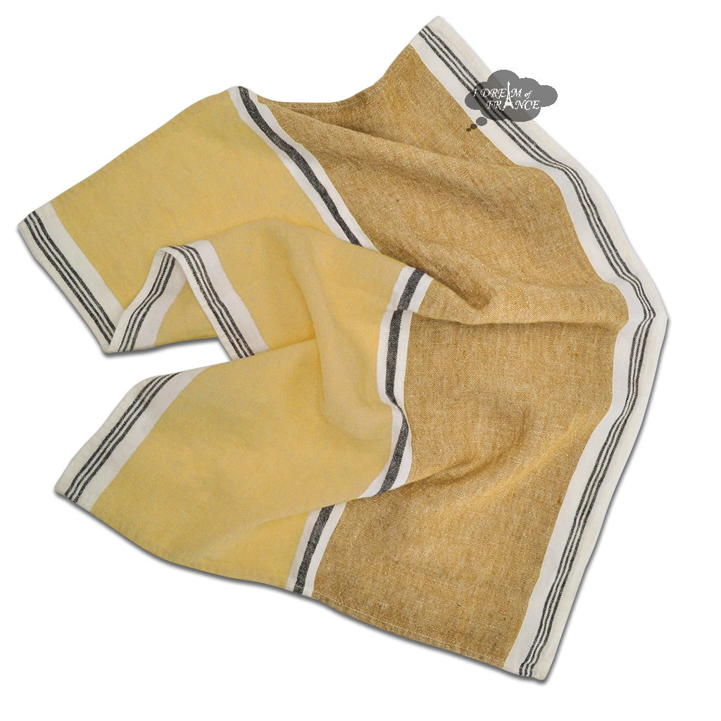 Harmony (now Haomy) Trevise Safran French Linen Kitchen Towel By Harmony