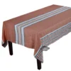 Harmony (now Haomy) Table Linens 62x98" Rectangular Zonza Copper French Linen Tablecloth By Harmony