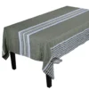 Harmony (now Haomy) Table Linens 62x98" Rectangular Zonza Khaki French 100% Linen Tablecloth By Harmony
