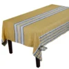 Harmony (now Haomy) 62" Square Zonza Safran French Linen Tablecloth By Harmony