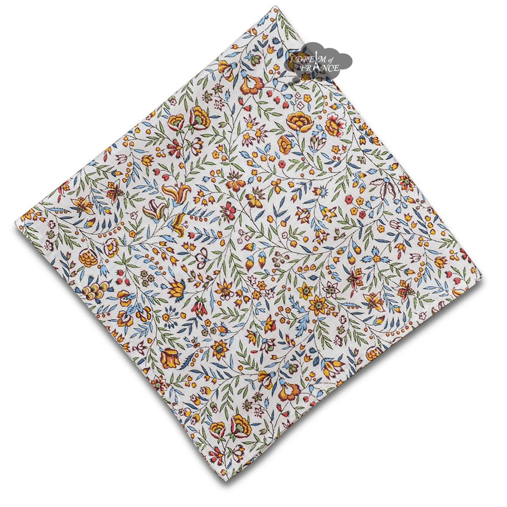 Beaucaire Cream French Provence Cotton Napkin By L'Ensoleillade Table Linens