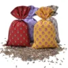 Plantes & Parfums Bath French Lavender Sachets With Camargue Allover Fabric - Set Of 4