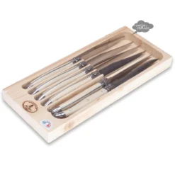 Kitchen Laguiole Jean Dubost Table Knives Set Of 6 - Faux Ivory Handles