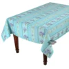 Le Cluny French Linens Table Linens 52x72" Rectangular Lavender Blue Acrylic-CoatedCotton Provence Tablecloth By Le Cluny