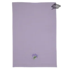 Lavender Lavender Waffle Weave Cotton Kitchen Towel By Tissus Toselli