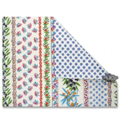 Le Cluny French Linens Table Linens Olives Cream Acrylic-Coated Cotton Reversible Placemat By Le Cluny