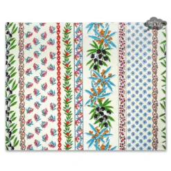 Le Cluny French Linens Table Linens Olives Cream Acrylic-Coated Cotton Reversible Placemat By Le Cluny