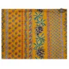 Le Cluny French Linens Olives Yellow Acrylic-Coated Cotton Reversible Placemat By Le Cluny Table Linens