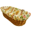 Le Cluny French Linens Fayence Cream French Baguette Basket With Removable Liner By Le Cluny Table Linens