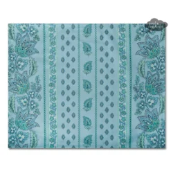 Le Cluny French Linens Lisa Turquoise Acrylic-Coated Cotton Reversible Placemat By Le Cluny Table Linens