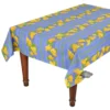 Le Cluny French Linens 60x120" Rectangular Grapes Blue Acrylic-Coated Cotton Provence Tablecloth By Le Cluny Table Linens