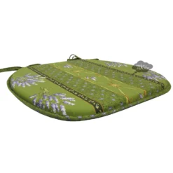 Le Cluny French Linens Lavender Green Acrylic-Coated Cotton French Style Chair Pad By Le Cluny