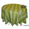 Le Cluny French Linens Table Linens 90" Round Lavender Green Acrylic-Coated Cotton Provence Tablecloth By Le Cluny