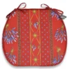 Le Cluny French Linens Lavender Red Acrylic-Coated Cotton French Style Chair Pad By Le Cluny
