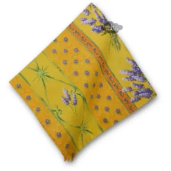 Le Cluny French Linens Lavender Yellow Provence Cotton Napkin By Le Cluny Table Linens