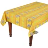 Le Cluny French Linens 60x120" Rectangular Lavender Yellow Acrylic-Coated Cotton Provence Tablecloth By Le Cluny