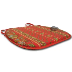 Le Cluny French Linens Lisa Red Coated French Style Chair Pad By Le Cluny Table Linens