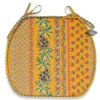 Le Cluny French Linens Olives Yellow Acrylic-Coated Cotton French Style Chair Pad By Le Cluny Table Linens