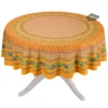 Le Cluny French Linens Table Linens 70" Round Olives Yellow Provence Tablecloth By Le Cluny