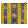 Le Cluny French Linens Sunflower Blue Acrylic-Coated Cotton Reversible Placemat By Le Cluny