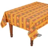 Le Cluny French Linens 52x72" Rectangular Sunflower Red Acrylic-Coated Cotton Provence Tablecloth By Le Cluny Table Linens
