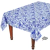 Le Cluny French Linens Table Linens 60x132" Rectangular Versailles Blue Acrylic-Coated Cotton Provence Tablecloth By Le Cluny