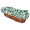 Le Cluny French Linens Table Linens Versailles Green French Baguette Basket With Removable Liner By Le Cluny