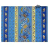Le Cluny French Linens Table Linens Lisa Blue Acrylic-Coated Cotton Reversible Placemat By Le Cluny
