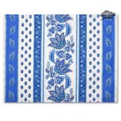 Le Cluny French Linens Lisa White Acrylic-Coated Cotton Reversible Placemat By Le Cluny