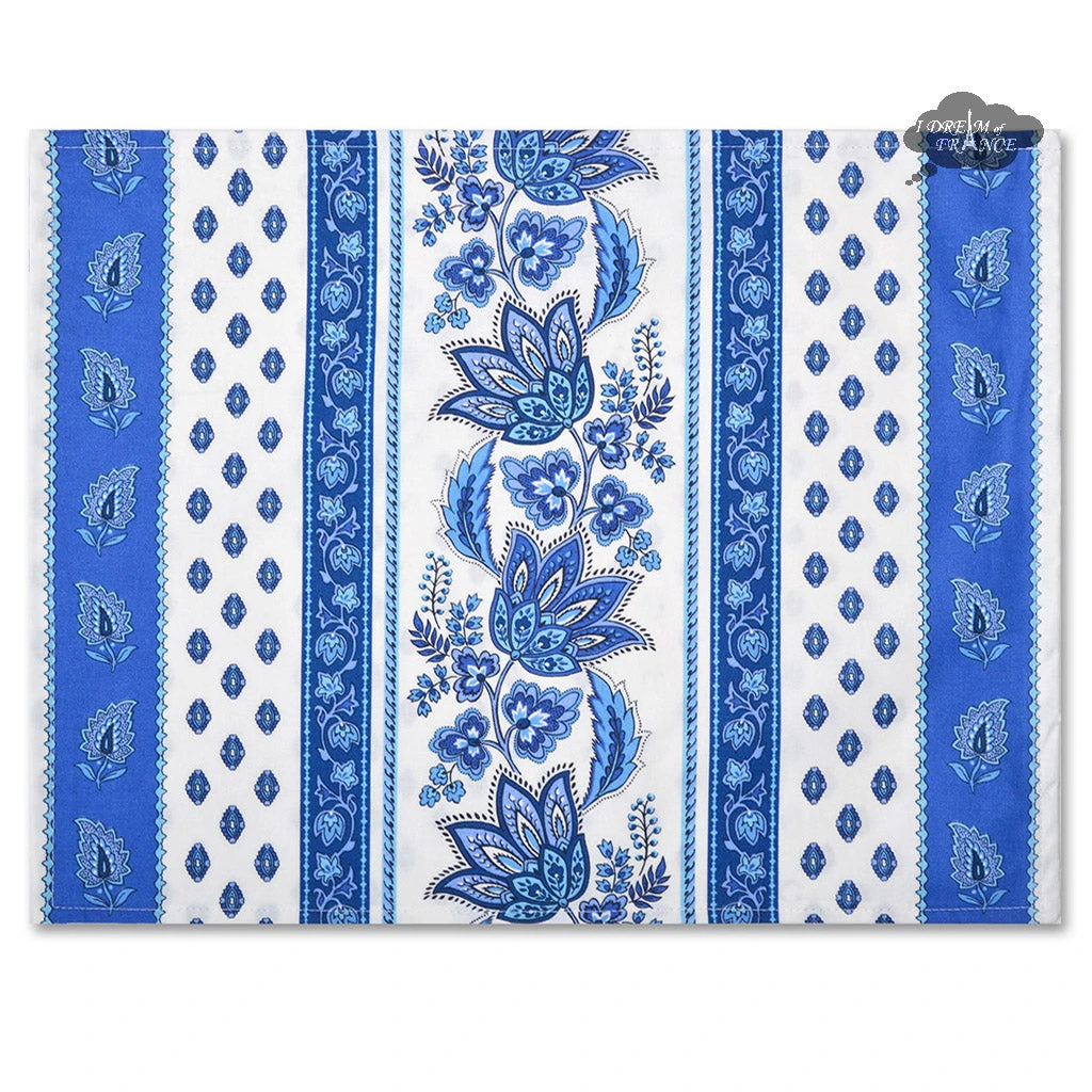 Le Cluny French Linens Lisa White Acrylic-Coated Cotton Reversible Placemat By Le Cluny