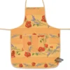 Poppies Yellow Cotton Kitchen Apron By Tissus Toselli Aprons & Pot Holders