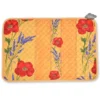 Poppies Yellow Acrylic Coated Quilted Placemats By Tissus Toselli Table Linens