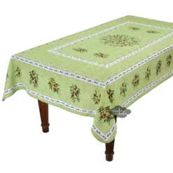 Provence Imports Provence Olivier French Provencal Polyester Tablecloth - 59x92" Rectangular
