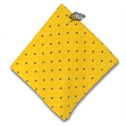 Calisson Yellow & Blue Provence Cotton Napkin By Tissus Toselli Table Linens