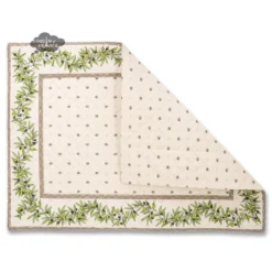 Calisson Cream Quilted Cotton Placemat By Tissus Toselli