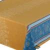 62x78" Rectangular Ramatuelle Curry French Jacquard Cotton Tablecloth By L'Ensoleillade Table Linens