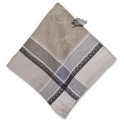 Table Linens Romantique Greige French Cotton Jacquard Napkin By Tissus Toselli