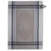 Kitchen Romantique Greige French Cotton Jacquard Dish Towel By Tissus Toselli
