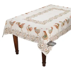 56x102" Rectangular Chanteclair French Tapestry Tablecloth By L'Ensoleillade Table Linens