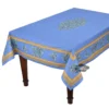 60x96" Rectangular Clos Des Oliviers Blue Cotton Tablecloth By L'Ensoleillade Table Linens
