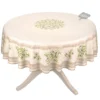 70" Round Clos Des Oliviers Cream French Tablecloths By L'Ensoleillade