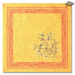 Table Linens Clos Des Oliviers Yellow Provence Cotton Napkin By L'Ensoleillade
