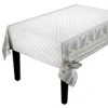 60" Square Lauris Acrylic-Coated Cotton Tablecloth By Tissus Toselli