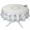 Table Linens 70" Round Lauris Acrylic-Coated Cotton Tablecloth By Tissus Toselli