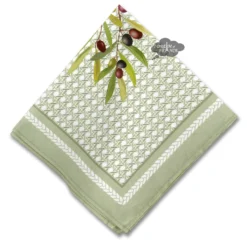 Table Linens Nyons Green Provence Cotton Napkin By Tissus Toselli
