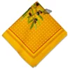 Nyons Yellow & Red Provence Cotton Napkin By Tissus Toselli Table Linens