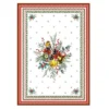 Joyeux Noel French Cotton Kitchen Towel By Tissus Toselli