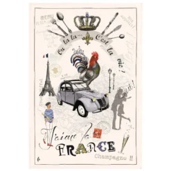Winkler Torchons & Bouchons France Panorama Tea Towel By Winkler Torchons Et Bouchons Kitchen