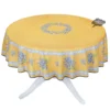 Table Linens 70" Round Valensole Yellow Acrylic-Coated Cotton Tablecloth By L'Ensoleillade