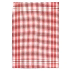 Winkler Torchons & Bouchons Towels Red Small Square Gingham Pattern Cotton Dish Towel By Winkler
